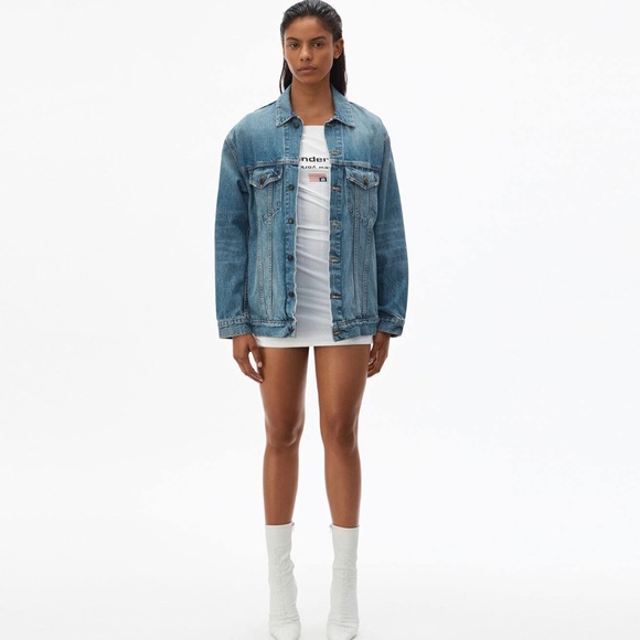 T by Alexander Wang oversized denim jacket - Picture 3 of 8